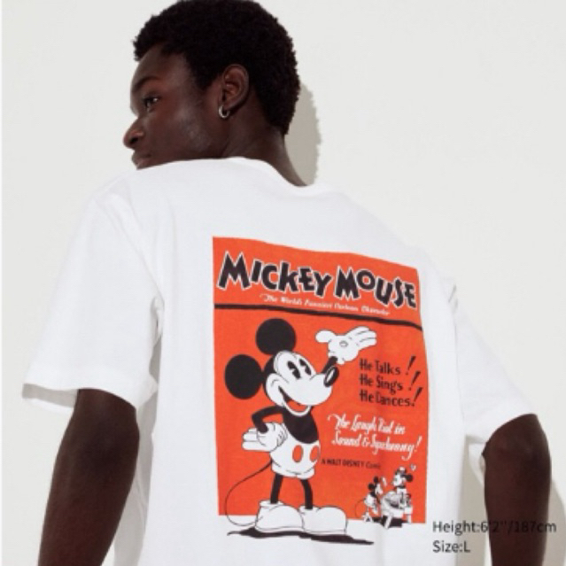 (PRELOVED) UNIQLO Mickey Mouse T-Shirt - Tshirt Mickey Mouse - Kaos Uniqlo Mickey Mouse - Kaos Micke