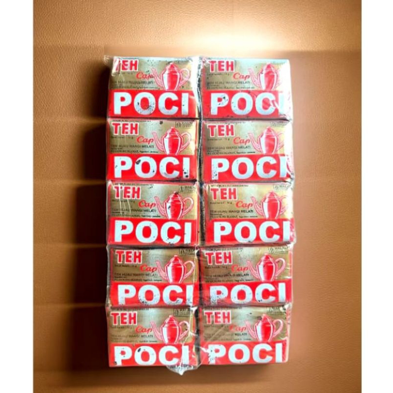 

teh poci gold wangi melati 1slop isi 50pcs @10gram
