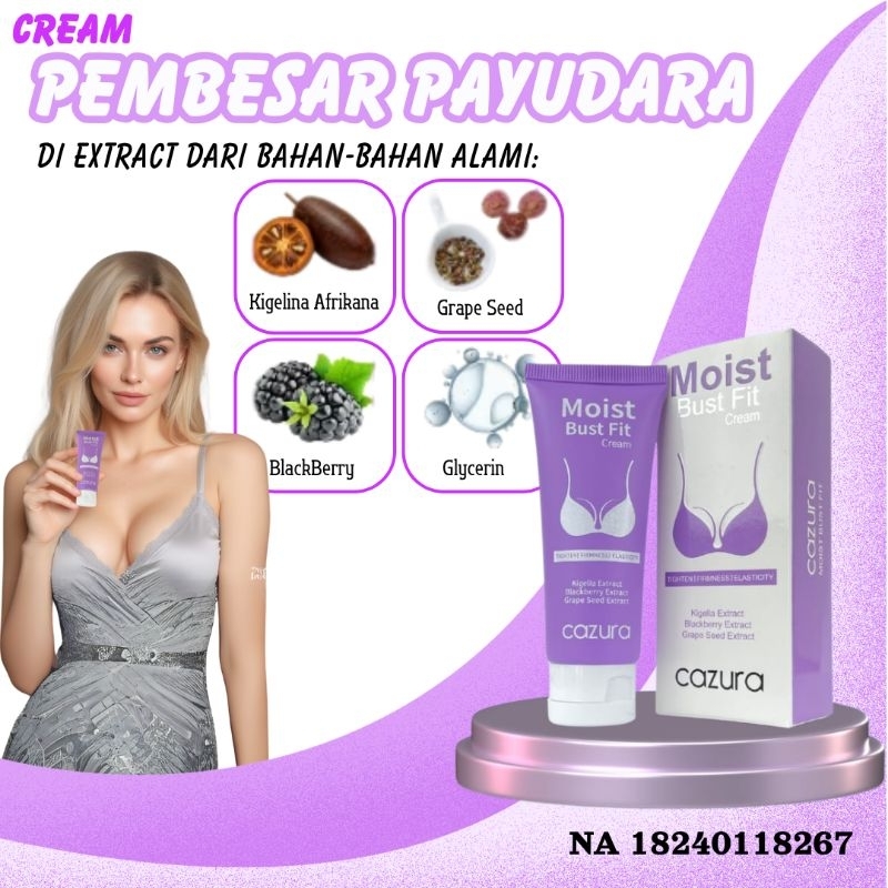 Cazura cream pembesar payudara 100%ampuh permanen pembesar payudara. pembesar payudara 100%ampuh per