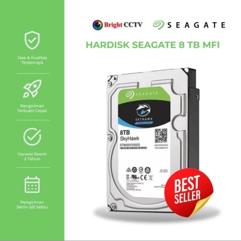 Seagate Skyhawk HDD 3.5" 8TB MFI 