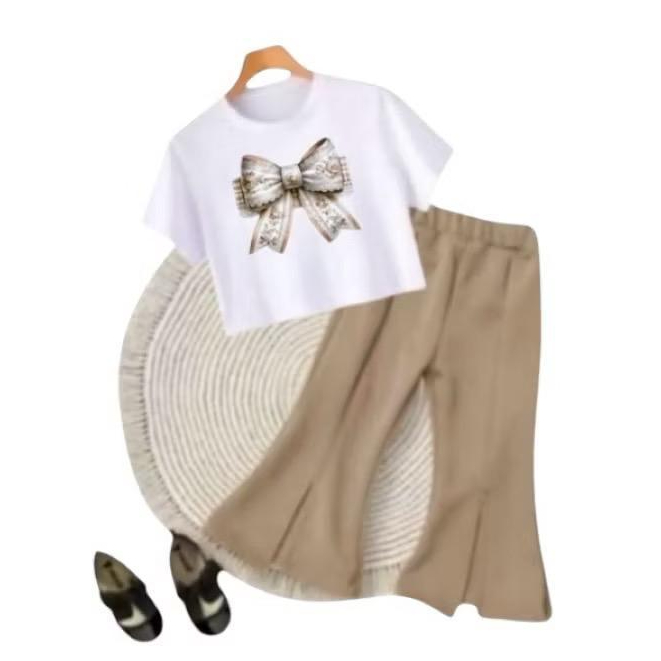 setelan gemoy anak perempuan fashion terbaru 1-8 tahun set - ootd baju anak perempuan celana kulot -