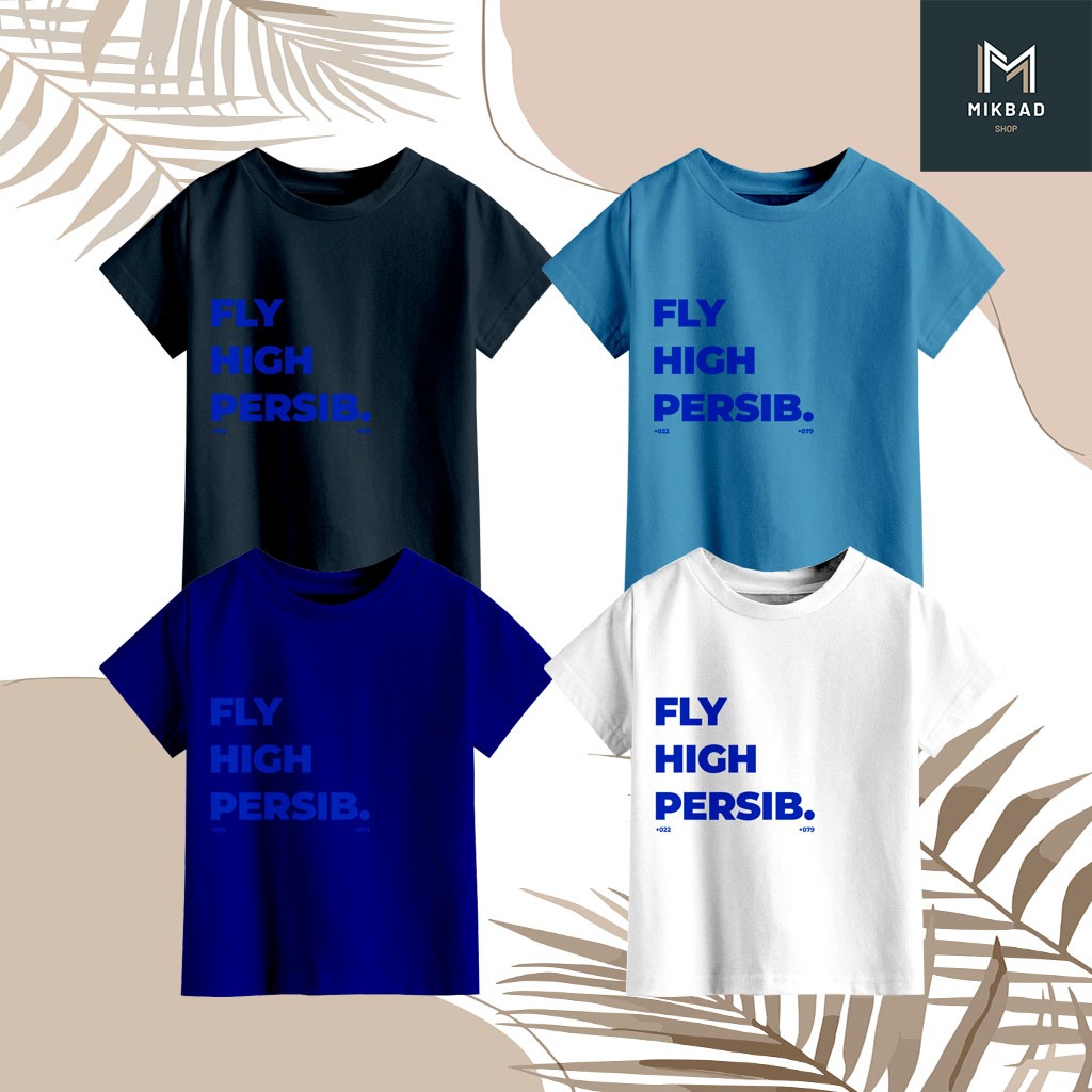 PROMO Kaos Logo Persib Anak 1 Tahun - 12 Tahun | Bobotoh Cilik | Kaos Biru Anak | Persib Bandung | F