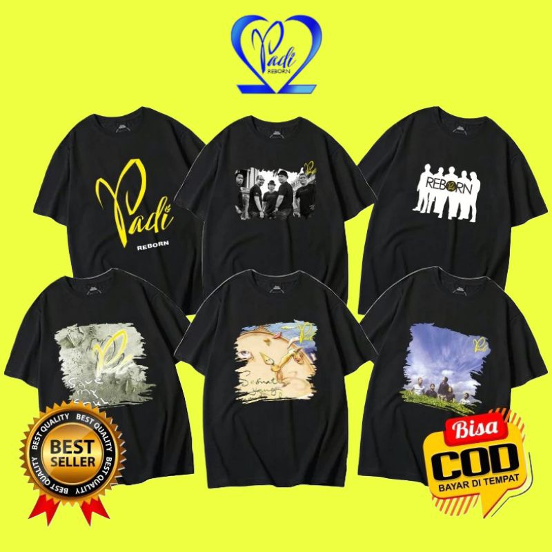 KAOS MUSIK BAND PADI // TSHIRT BAND PADI // KAOS BAND INDONESIA