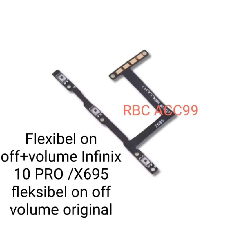 Flexibel on off+volume Infinix 10 PRO /X695 fleksibel on off volume original