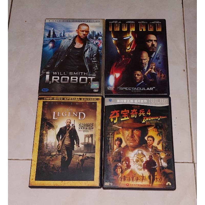 dvd I, ROBOT / IRON MAN / I AM LEGEND / INDIANA JONES-Kingdom Of The Crystal Skull