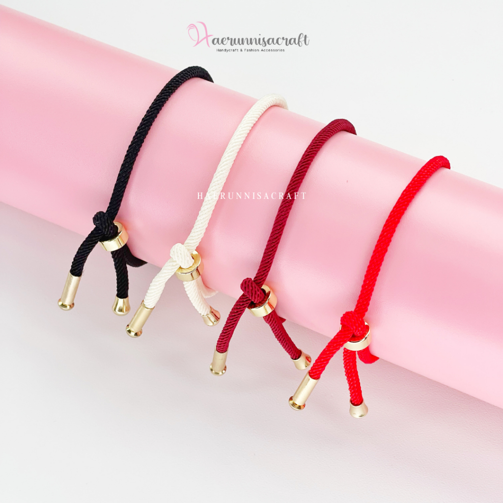Gelang Tali Serut Hongkong Anak Dan Dewasa Pandora Emas Import Xuping Free 2 Karet Stopper