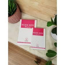 

[1 PACK] Block note tiga roda bergaris / ISI 10