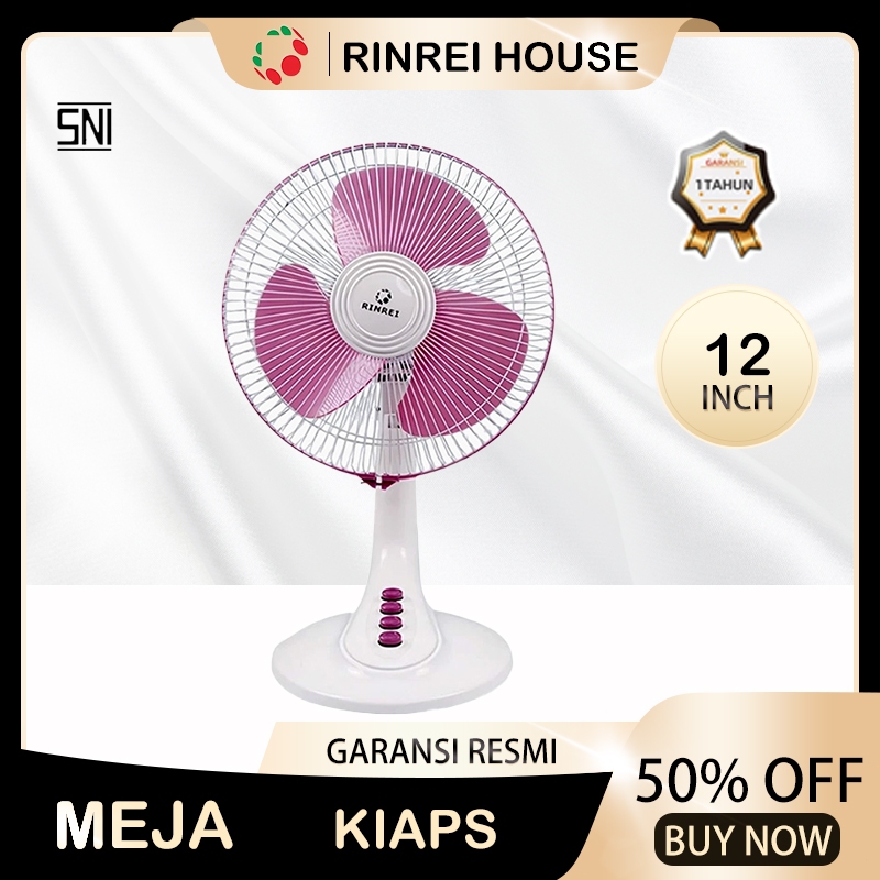 COD Kipas Meja Angin Bisa Swing Kanan Kiri Ukuran 12 inch (30 cm) Duduk Aoyama Desk Fan inc 2 in 1 D