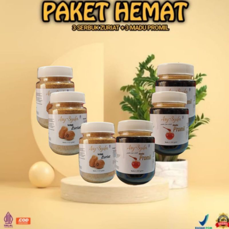 

TERLARIS PAKET 3BOTOL SERBUK BUAH ZURIAT & 3 BTOL MADU PROMIL ORIGINAL