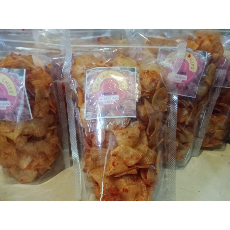 

keripik singkong pedas manis daun jeruk 210 gr premium