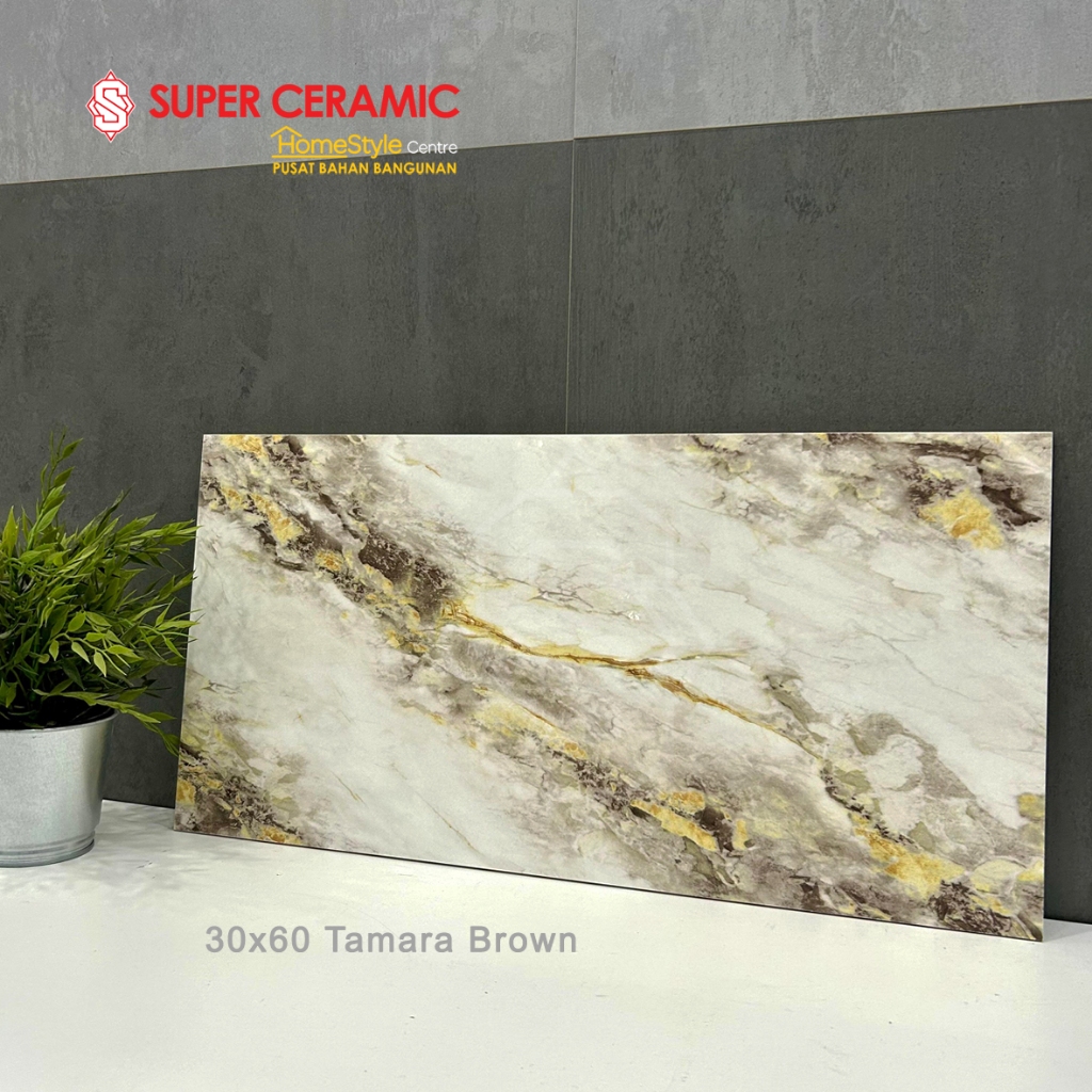 PLATINUM 30x60 Keramik Dinding - TAMARA BROWN