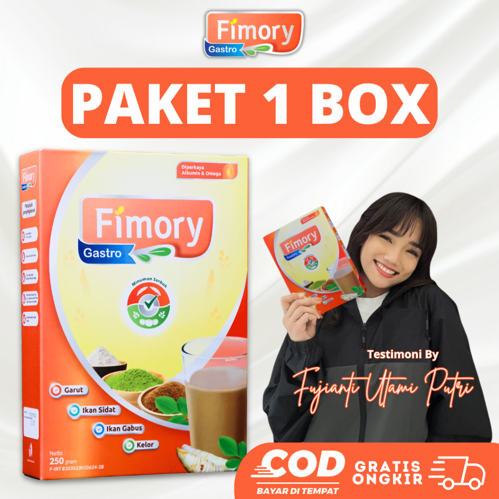 

Original Fimory Gastro 250 gr - Minuman Sehat Pereda Asam Lambung, Gerd Dan Mag Akut Sudah BPOM