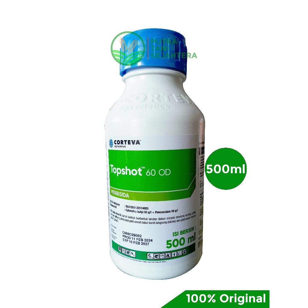 Herbisida TOPSHOT 60OD 500ml Herbisida Sistemik Purna Tumbuh untuk Padi