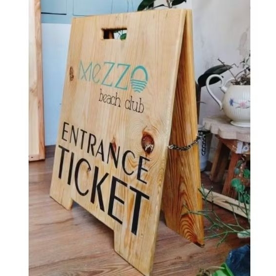 

sign board stand murah costum order