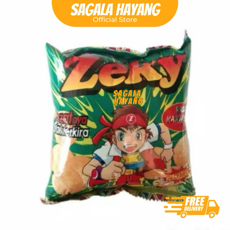 ( SAGALA HAYANG ) Zeky Kecil Chiki Berhadiah Snack Jadul -7gram