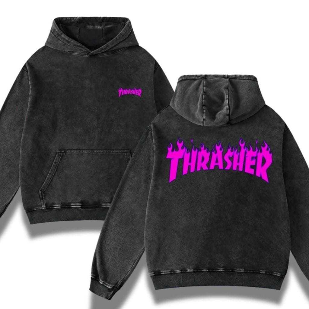 Stone Wash Hoodie | Washing | Jaket | Hoodie Band Thrasher
