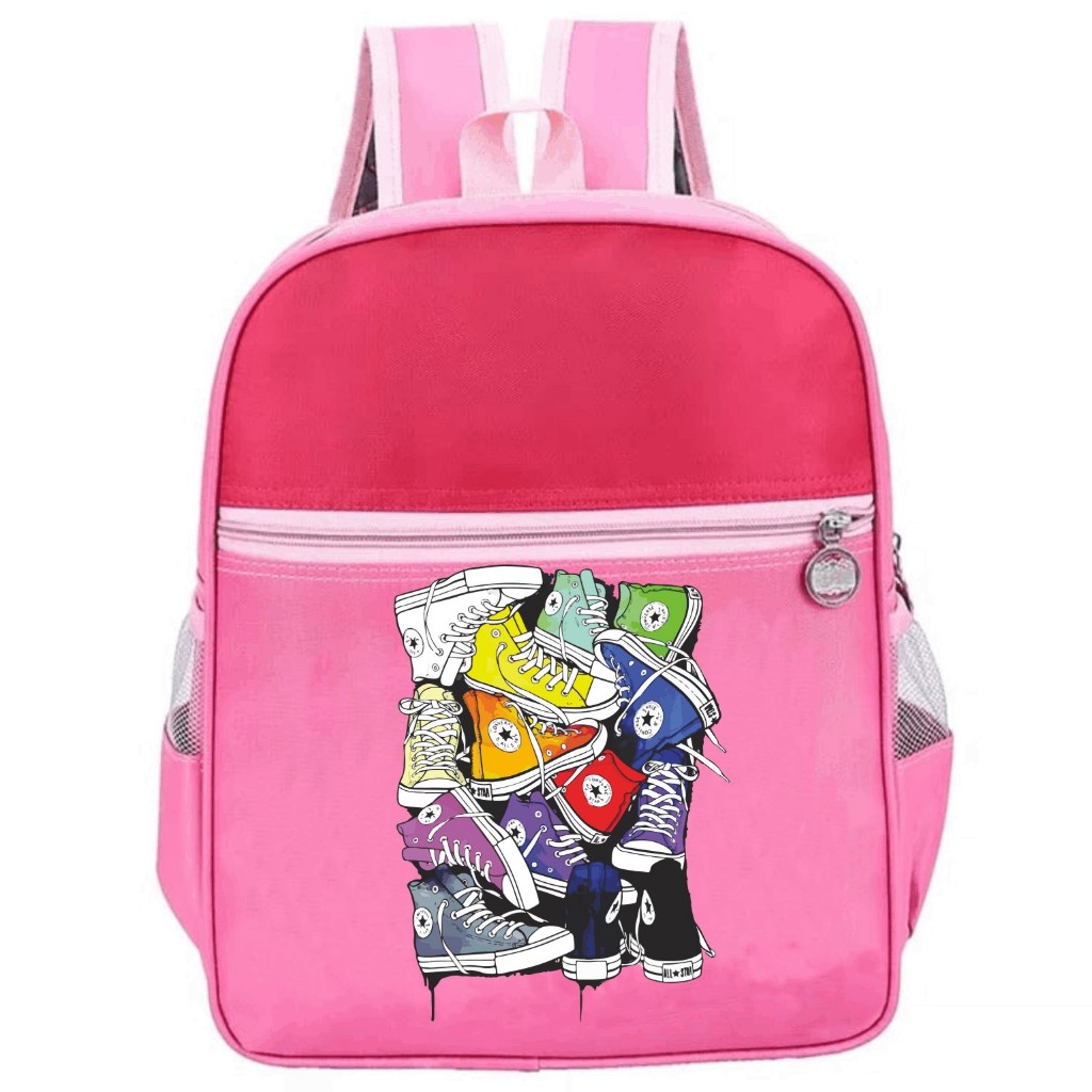 PVJ Tas Ransel Anak yang Kuat Elegan Imut Untuk TK/PAUD Unisex Motif Sepatu All Star