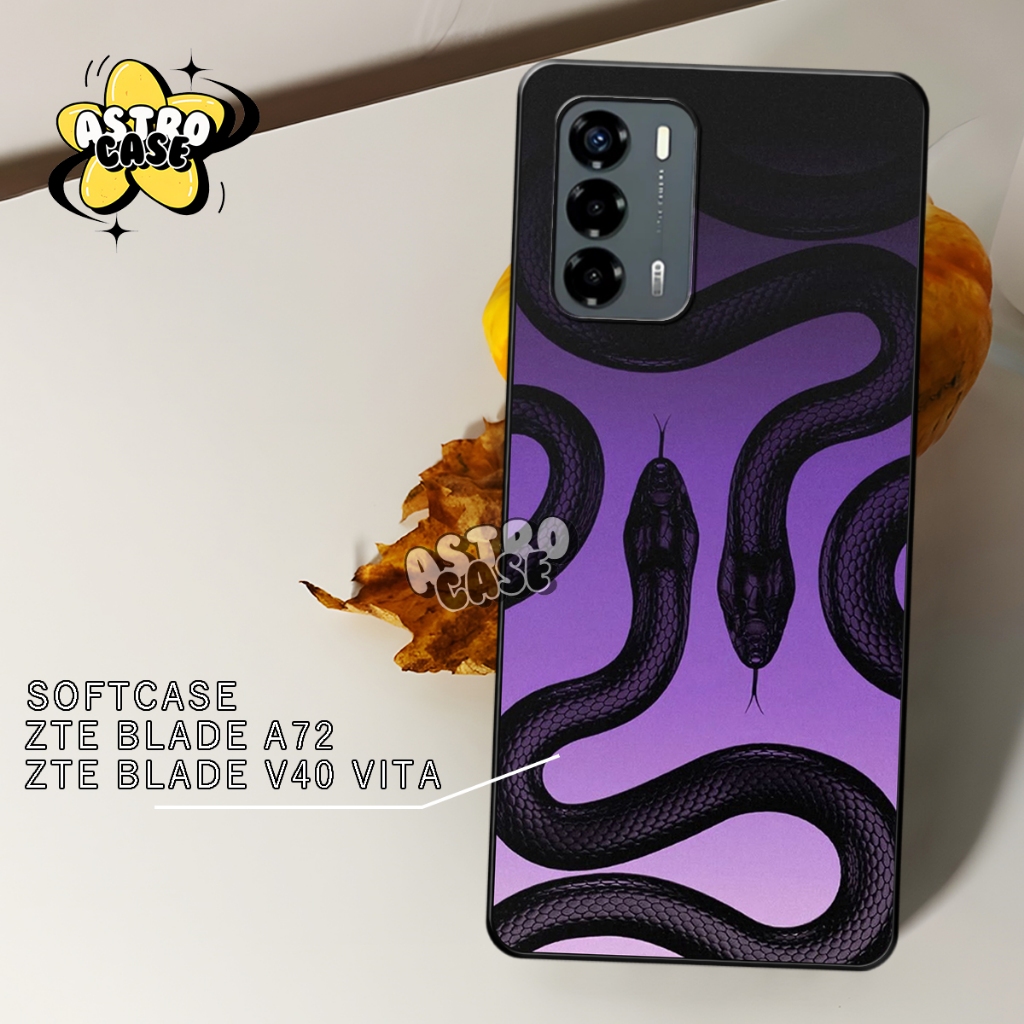 Case V40 Vita - Cassing ZTE Blade V40 Vita / ZTE Blade A72 New Motif Snakc - Softcase Motif Keren ZT