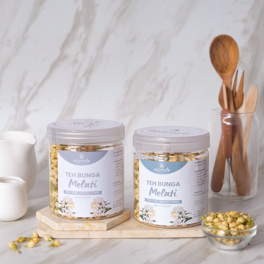

ALAMEE Teh Bunga Melati Jasmine Tea Organik Jasmin Herbal Kering Dried Flower 45gr