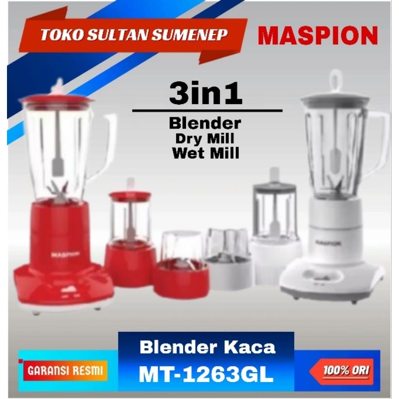 MASPION Blender Kaca MT-1263GL / MT 1263GL