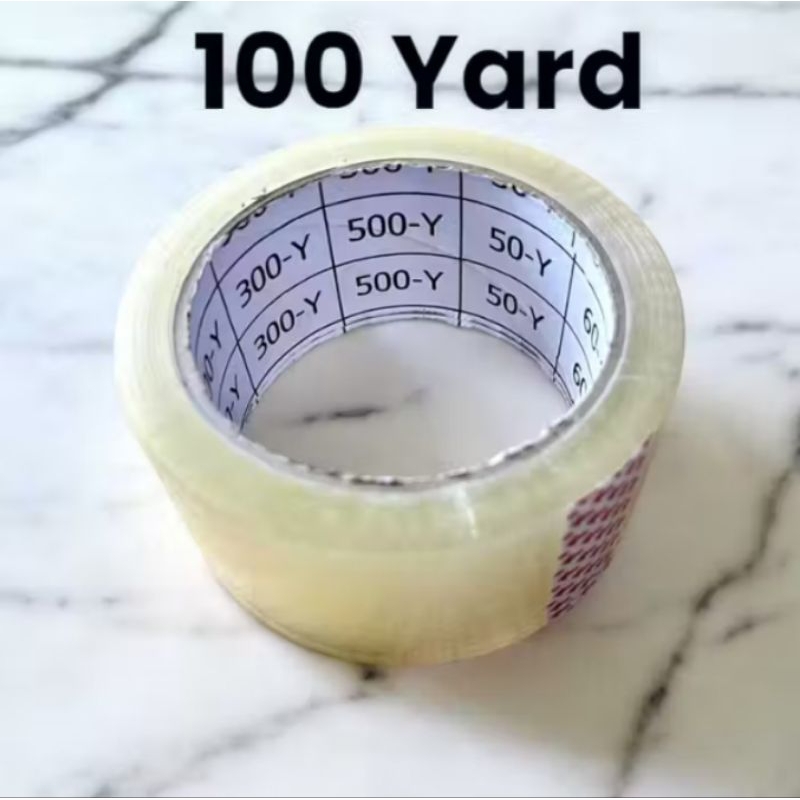 

Tape Lakban bening Transparan 48 mm 90 yard 2inch 80Meter