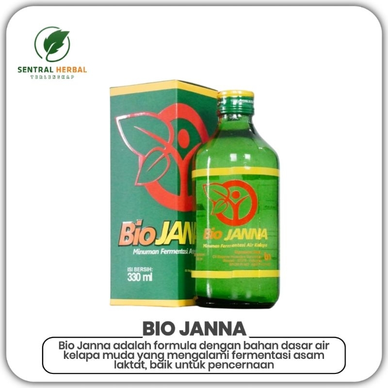 

BIO JANNA Minuman Fermentasi Air Kelapa Muda + Probiotik Lactobalcillus | Sehat Pencernaan & Daya Tahan Tubuh | BPOM RI