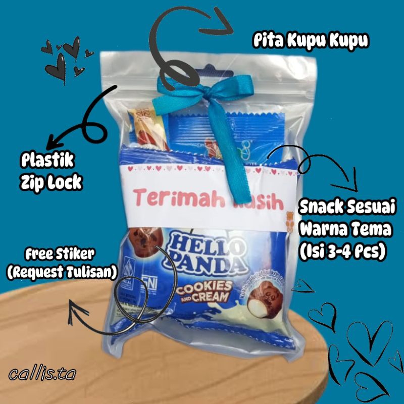 

Mini Gift Snack Tema Biru / Mini Hampers / Mini Gift Ulang Tahun
