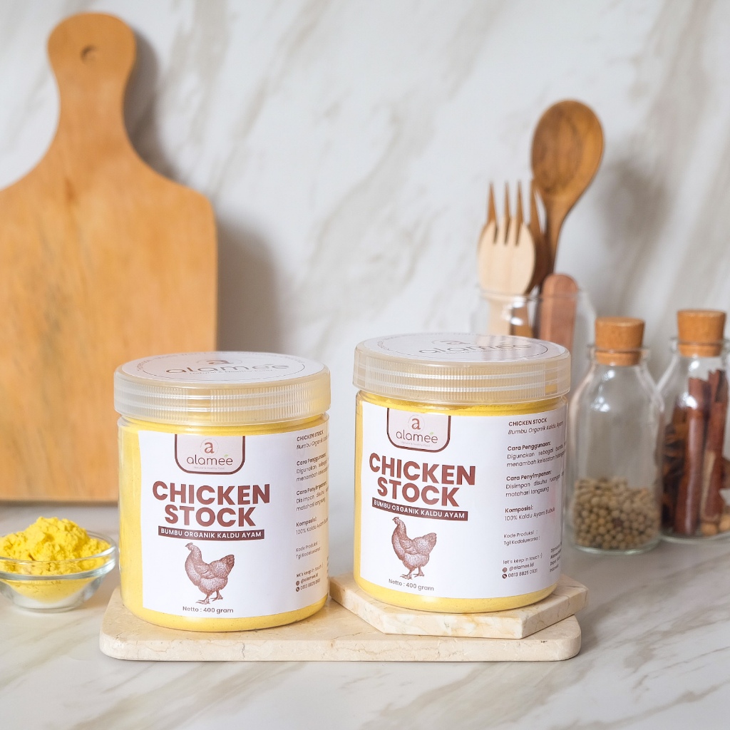 

ALAMEE Bumbu Kaldu Ayam Non MSG Organik Chicken Powder Praktis Toples 400gr