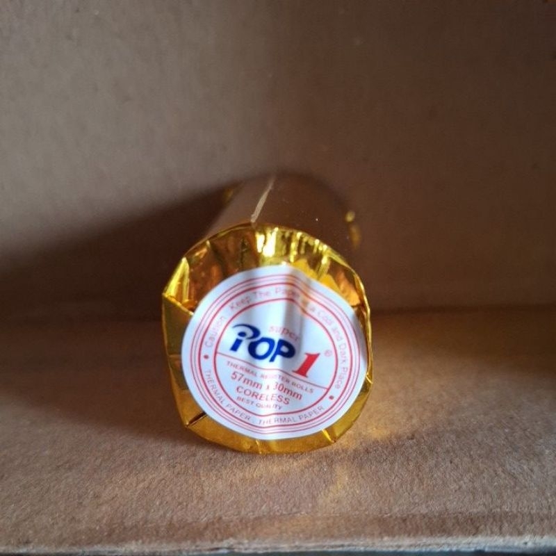 

kertas kalkulator / thermal register rolls 57x30mm coreless pop 1