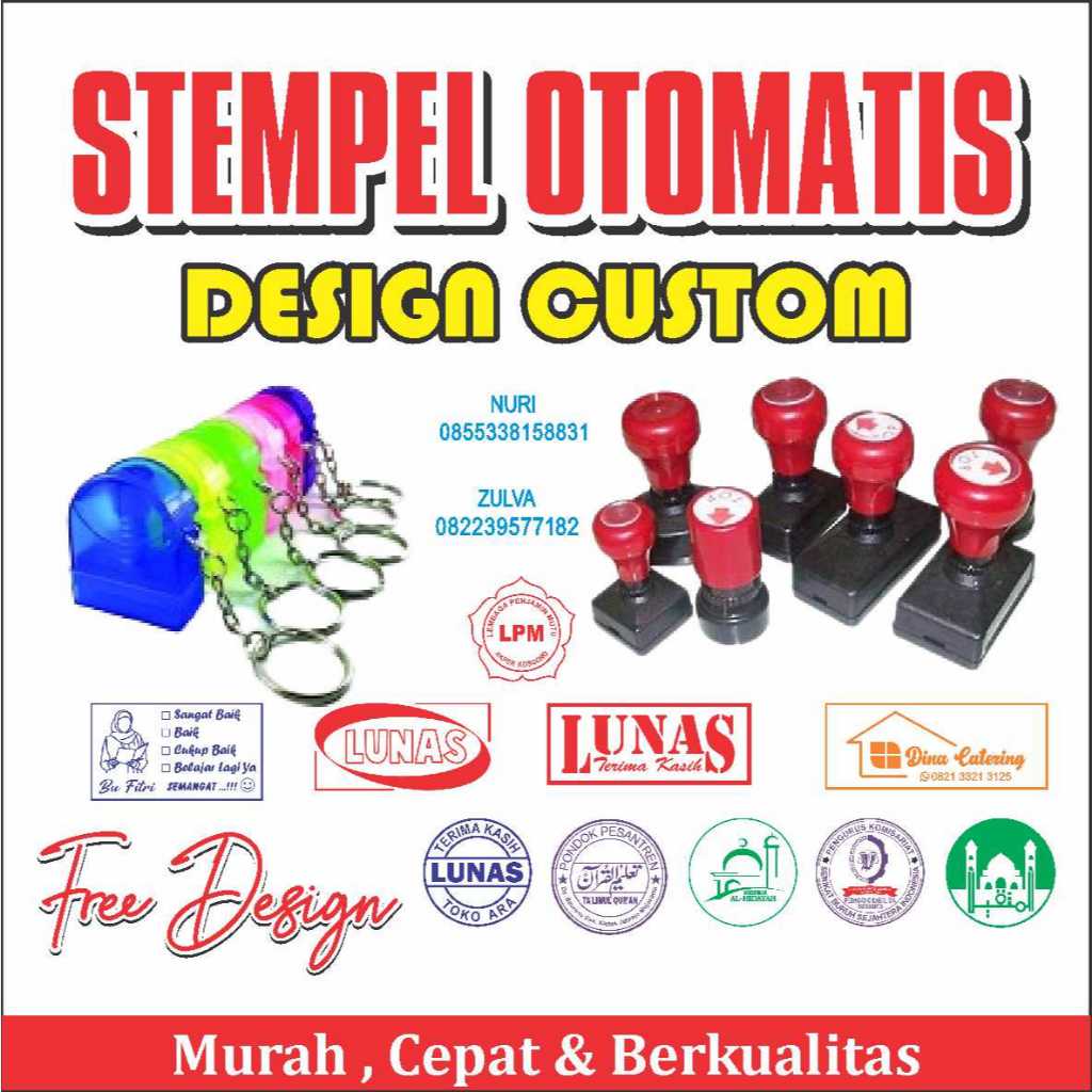 

STEMPEL FLASH SEHARI JADI FREE DESAIN