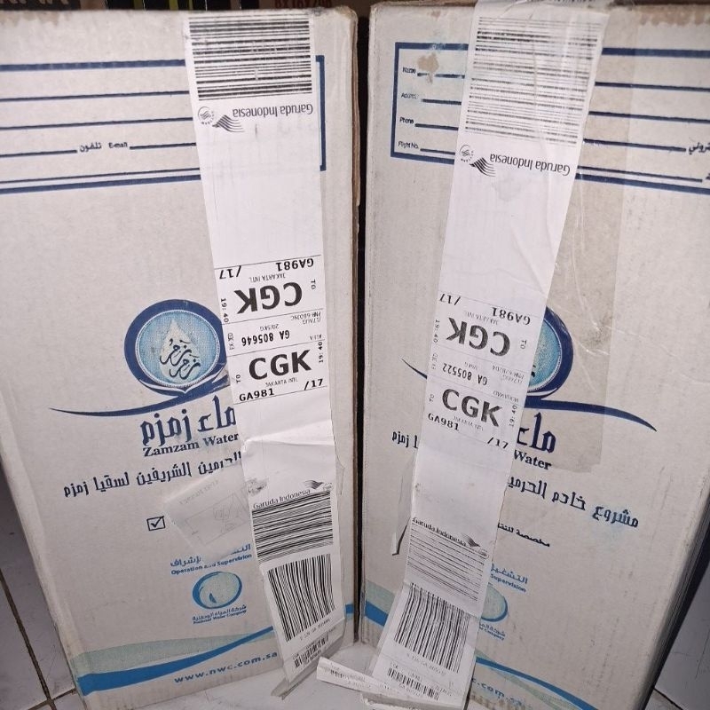 

Air Zamzam 5L BARCODE Asli Original Mekkah Oleh oleh Haji Umroh Jakarta