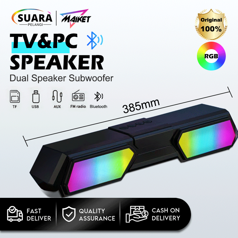 JXK7 Tv&Pc BassMaiket Speaker Bluetooth Soundbar Super Bass Robot 2 Speaker Original