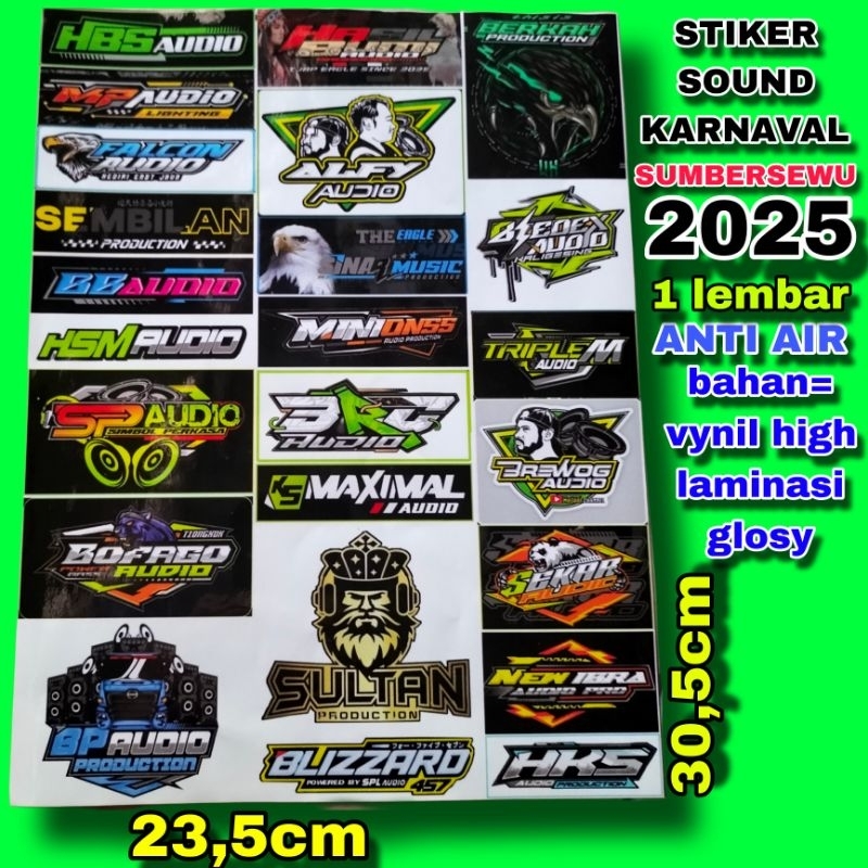

STIKER SOUND KARNAVAL SUMBERSEWU 2025 BAHAN ANTI AIR