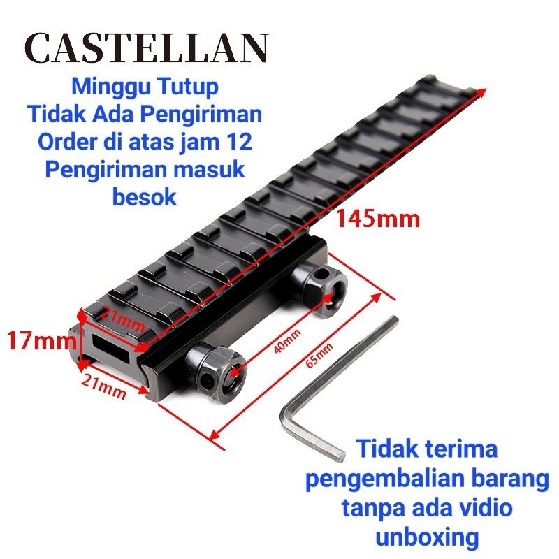 Converter adapter mounting rail teleskop 22 ke 22