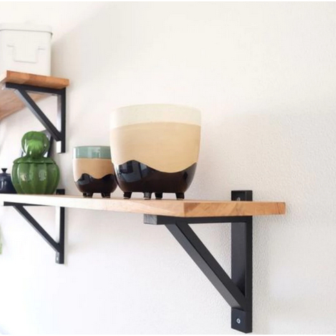 Rack Rak Bracket Siku L Ambalan Papan Kayu Dudukan Vas Bunga Pigura Foto Serbaguna