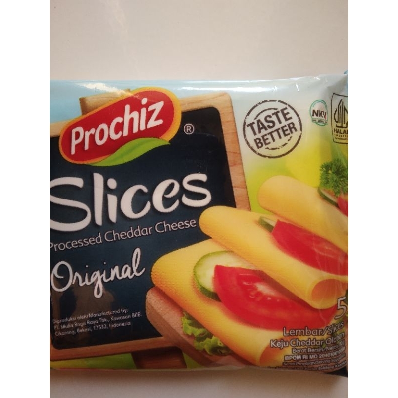 

Keju Prochiz Slices Cheddar isi 5 Lembar