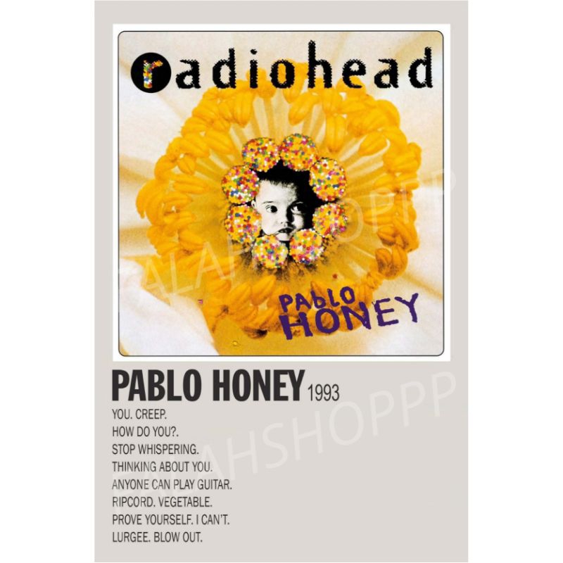 Poster Album Pablo honey - Radiohead