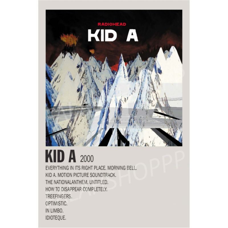 Poster Album Kid A - Radiohead