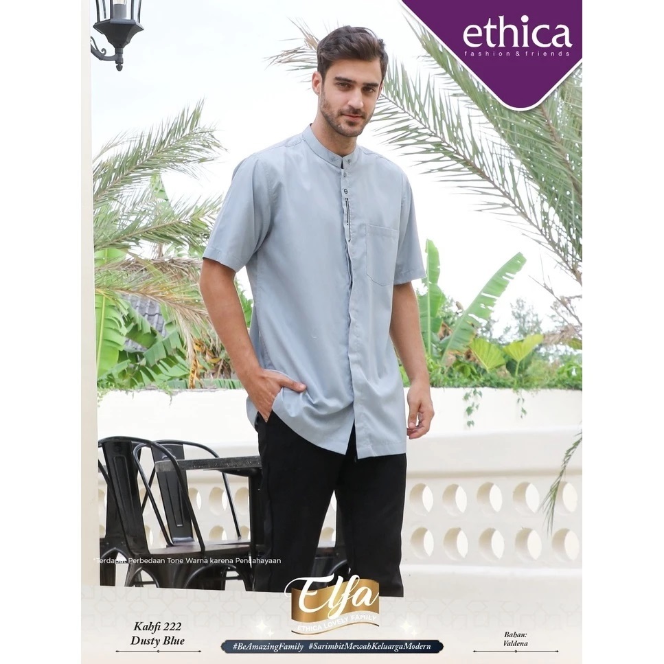 KOKO KAHFI 222 DUSTY BLUE ETHICA ORIGINAL KOKO FASHION TERBARU 2024