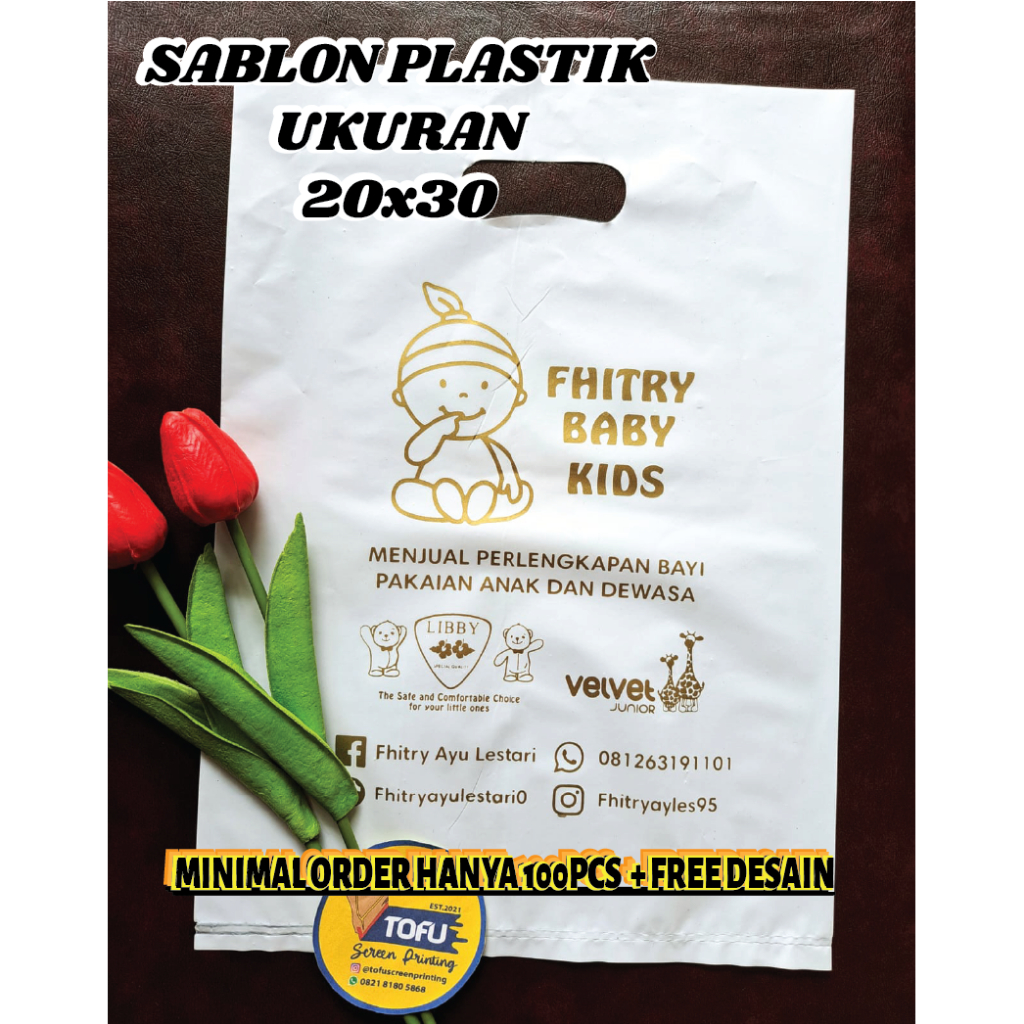 Plastik olshop sablon 20x30 Plastik sablon Plastik kemasan Plastik packing 20x30
