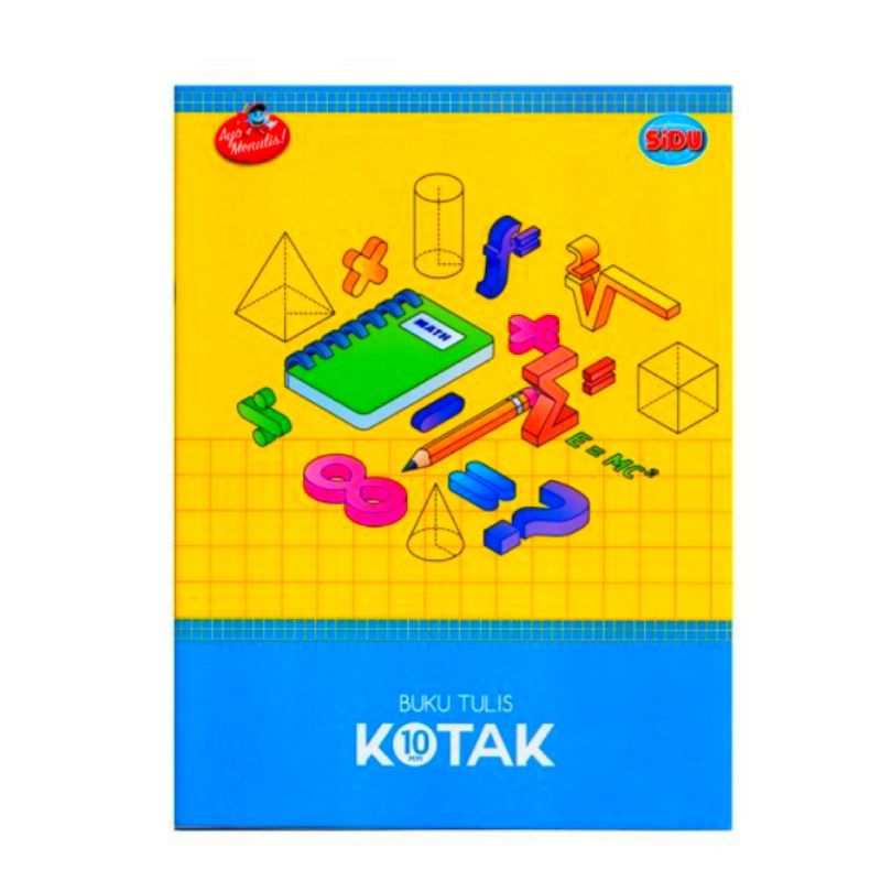 

Buku Tulis SIDU SQ10(1Cm) ORIGINAL Kotak Sedang 38 Lembar - 1 Pack (10 Buku)