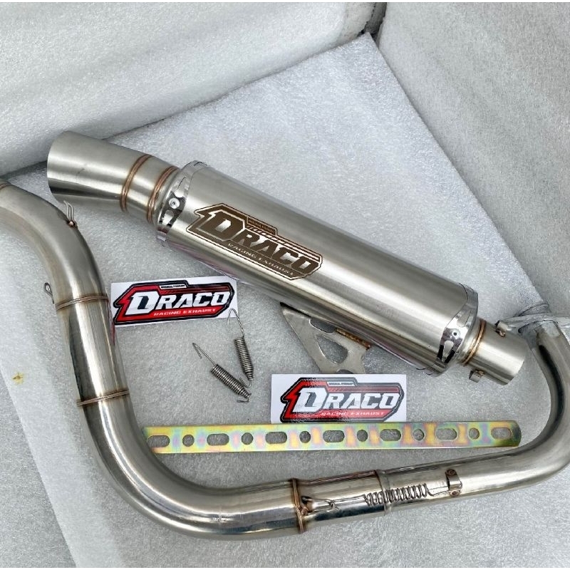 Knalpot samlong original DRACO leher cobra stainless 38mm vario 125 150 160 nmax aerox new old beat 