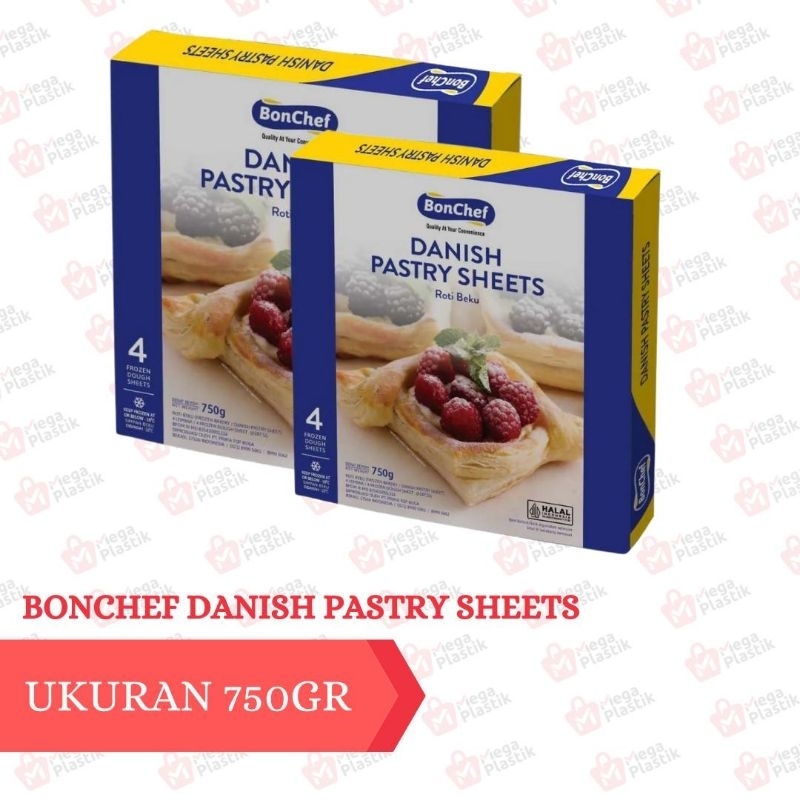 

BONCHEF DANISH PASTRY SHEETS 750GR