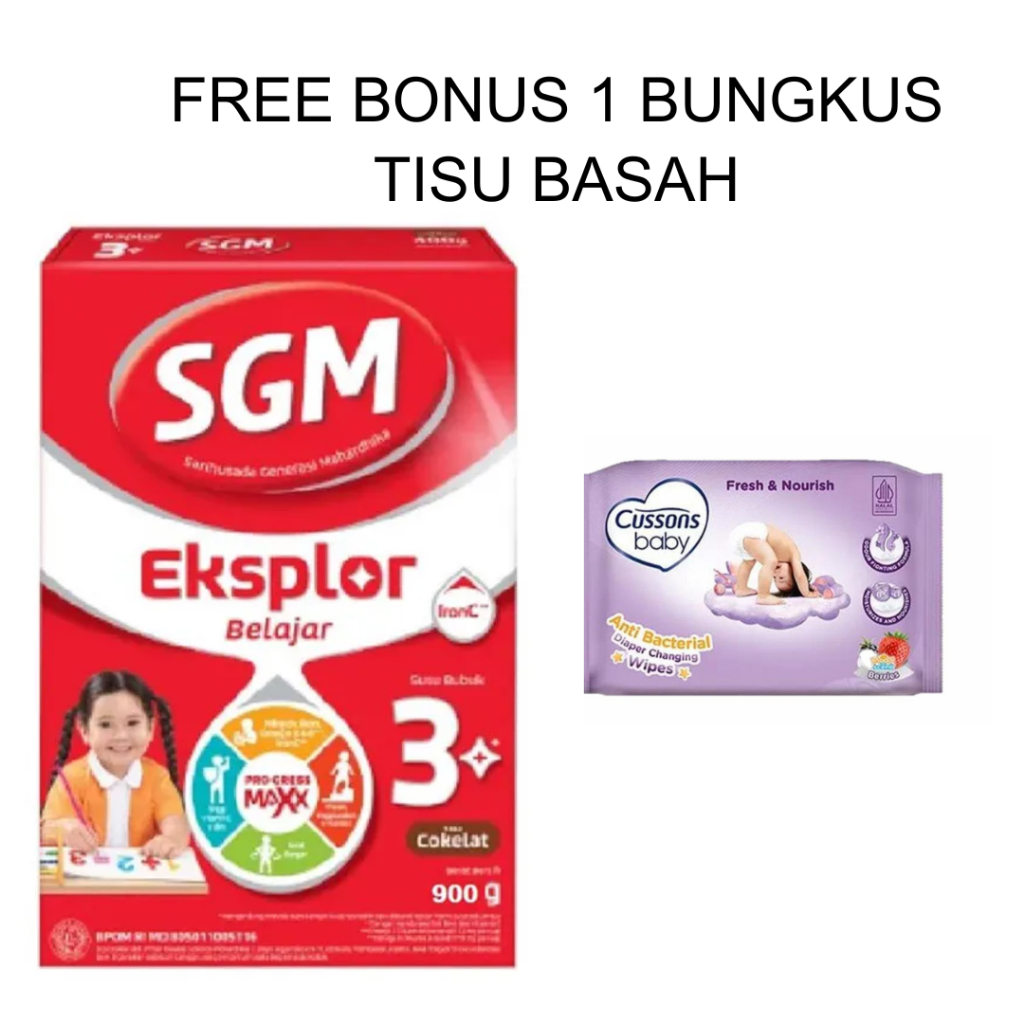 SGM 3+ Coklat 900gr – Susu Anak 3+, Dukung Daya Tahan Tubuh dan Konsentrasi Si Kecil