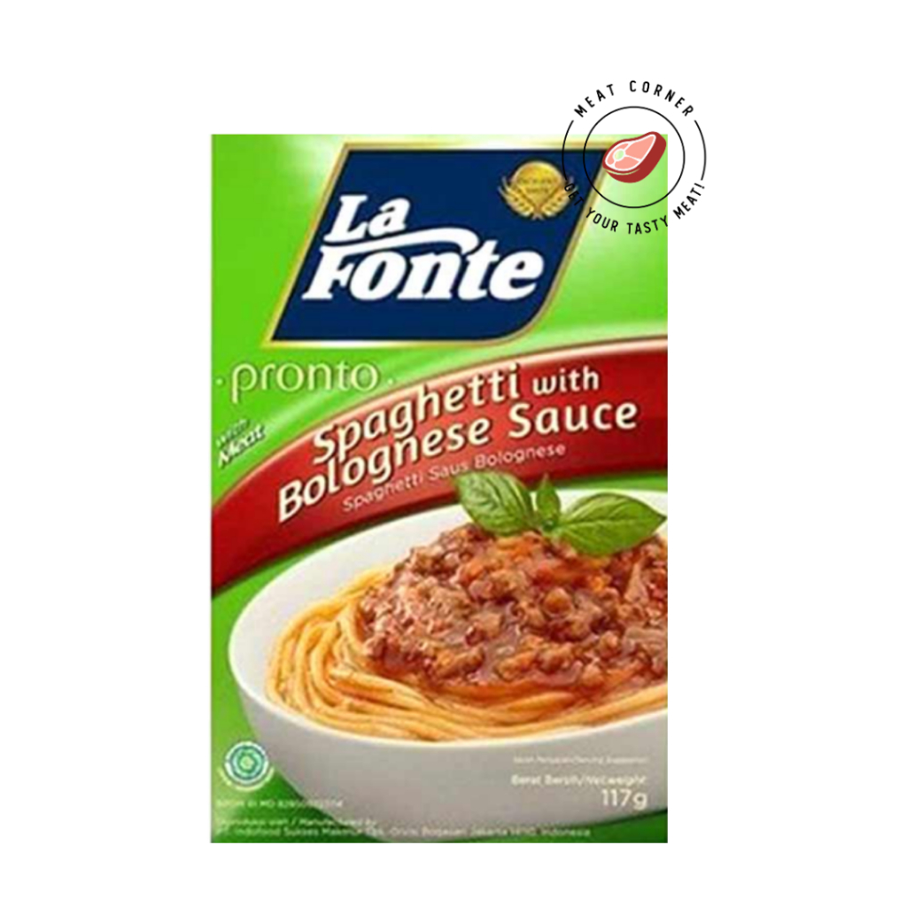 

La Fonte Spaghetti Saus Bolognese, Chicken, Macaroni Cheese 117 gr Meat Corner Kota Bambu