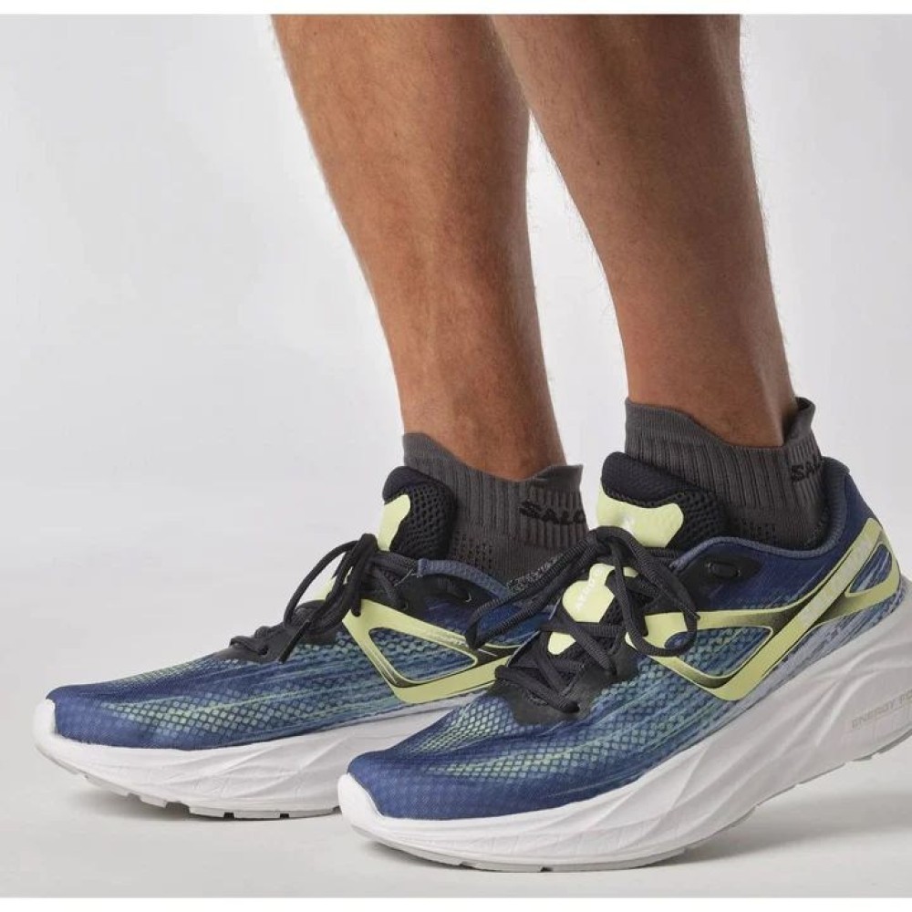 SEPATU LARI MENS TRAIL RUNNING SALOMON Aero Glide Men BLUE ASHES