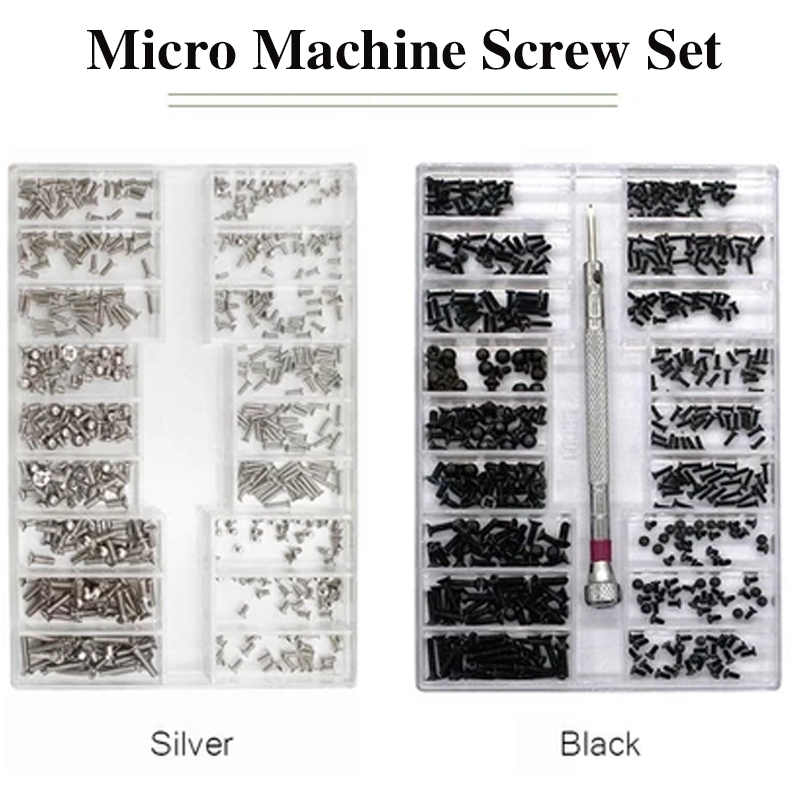 500Pcs Baut Hp Handphone / Jam Tangan / Laptop Sekrup Kacamata Baut Mini Baut Reparasi