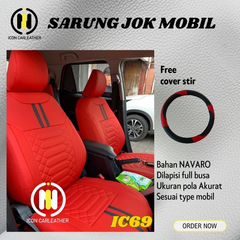 Sarung jok mobil NAVARO Cover jok agya ayla ignis brio vios rocky raize splash mirage hyundai i10 gr