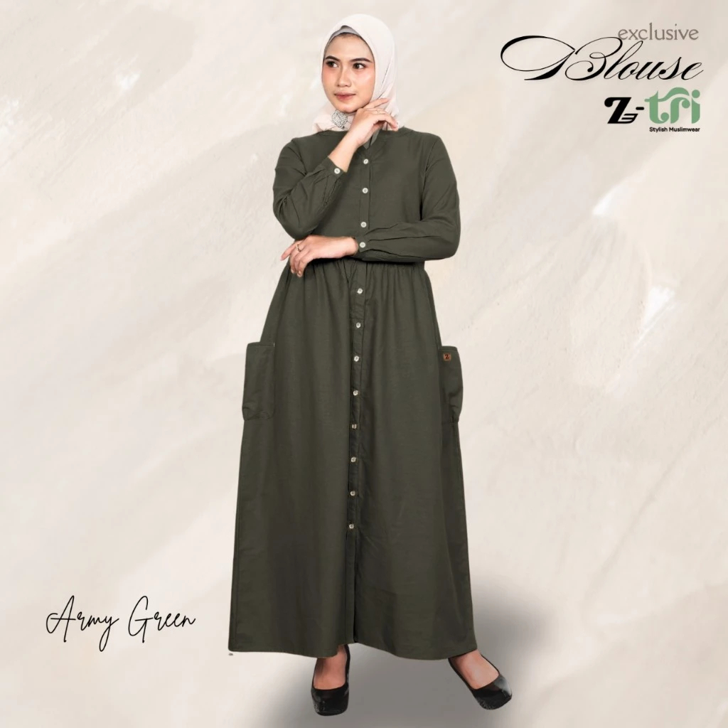 Gamis Remaja Kekinian Simple Elegan Bahan Katun Premium Full Kancing Depan Warna Pastel