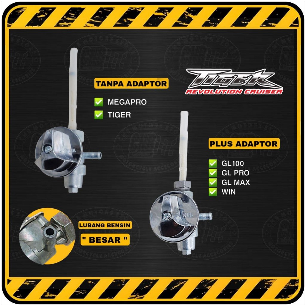 Kran Bensin Motor Honda TIGER REVO PNP TIGER | MEGAPRO | GL PRO & MAX | WIN | GL100 dsb